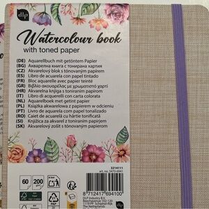 DLP Watercolor Sketch Book journal Square 5.5x5.5” Slightly Toned Paper